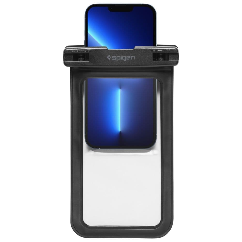 Spigen 2 kusy Vodotěsné pouzdro A601 IPX8 pro telefon 3.5-7" Černé - náhled 2