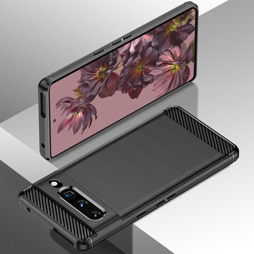 Techsuit Karbon Silikon Google Pixel 7 Pro Černá - náhled 2