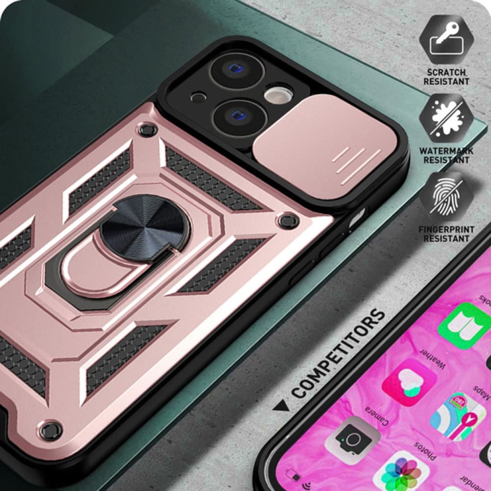 Techsuit CamShield Series iPhone 14 Pro Rose Gold - náhled 2