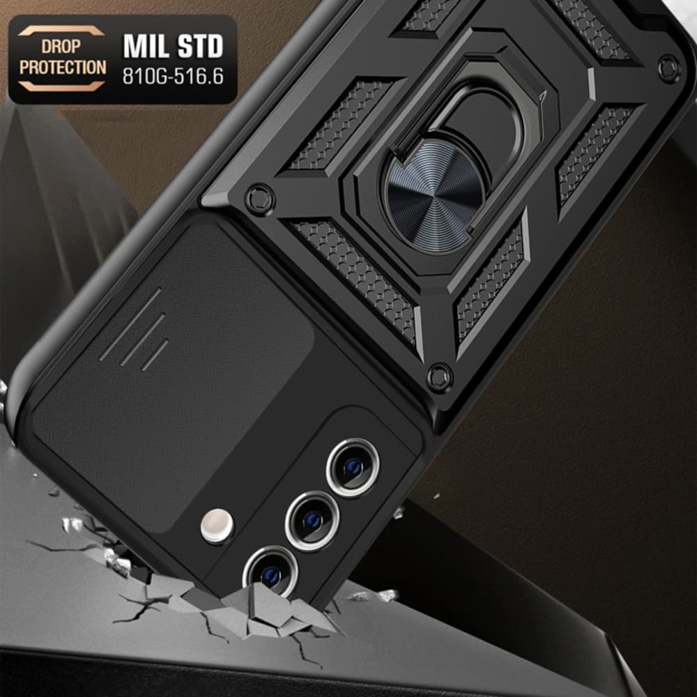 Techsuit CamShield Series Samsung Galaxy S21 Plus 5G Černá - náhled 2