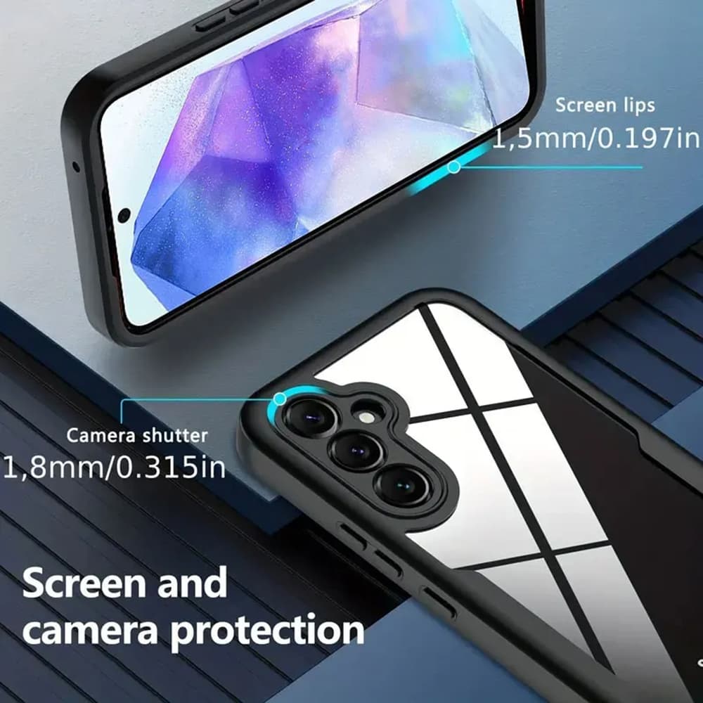 Techsuit ColorVerse 360 Series Screen Protector Samsung Galaxy A55 5G Black - náhled 2