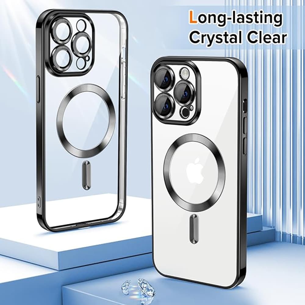 Techsuit Luxusní Krystal MagSafe iPhone 13 Pro Max Černý - náhled 2