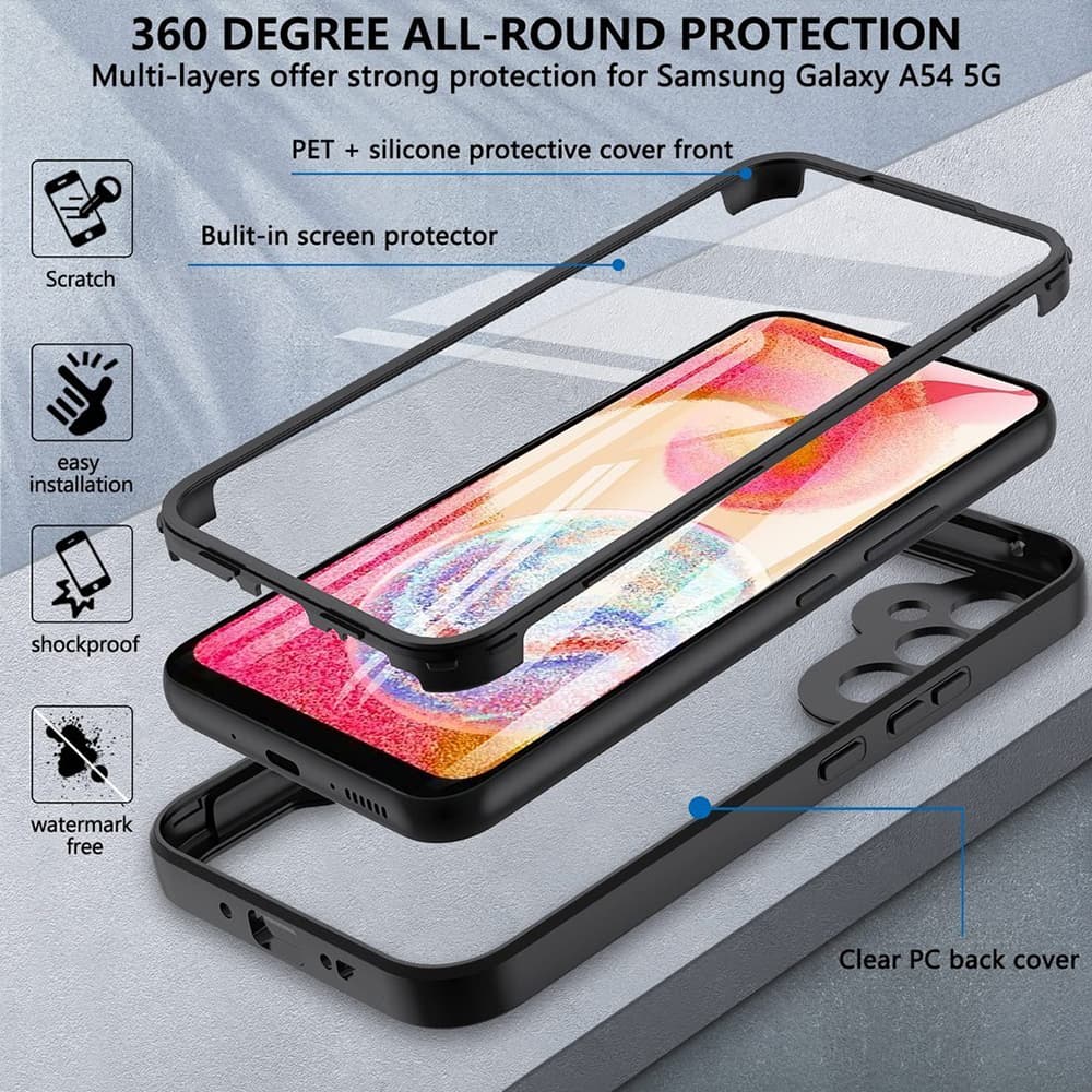 Techsuit ColorVerse 360 Series Screen Protector Samsung Galaxy S24 Plus Blue - náhled 2