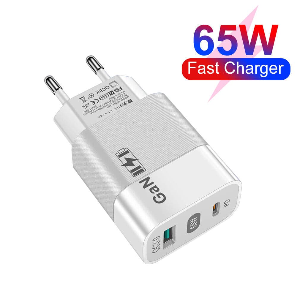 Techsuit síťová nabíječka CHPD131 GaN USB Type C 65W bílá - náhled 2