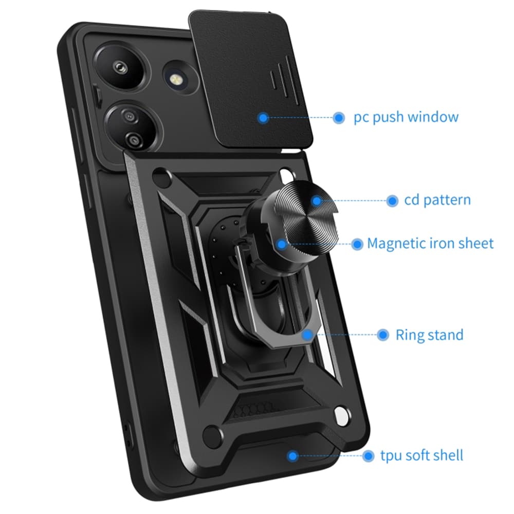 Techsuit řada CamShield Xiaomi Redmi 13C 5G Modré - náhled 2