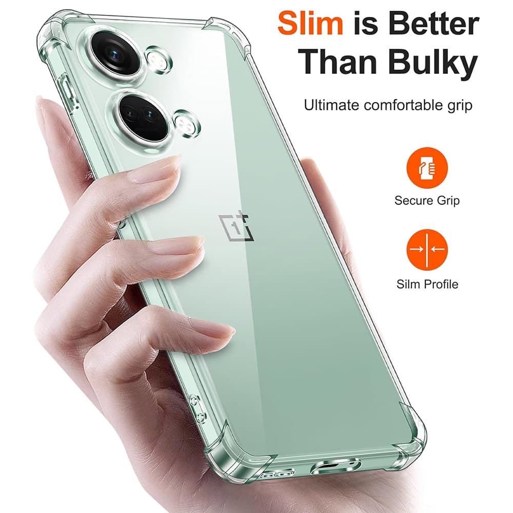 Techsuit Nárazuvzdorný průhledný silikon OnePlus Nord 3 - náhled 2