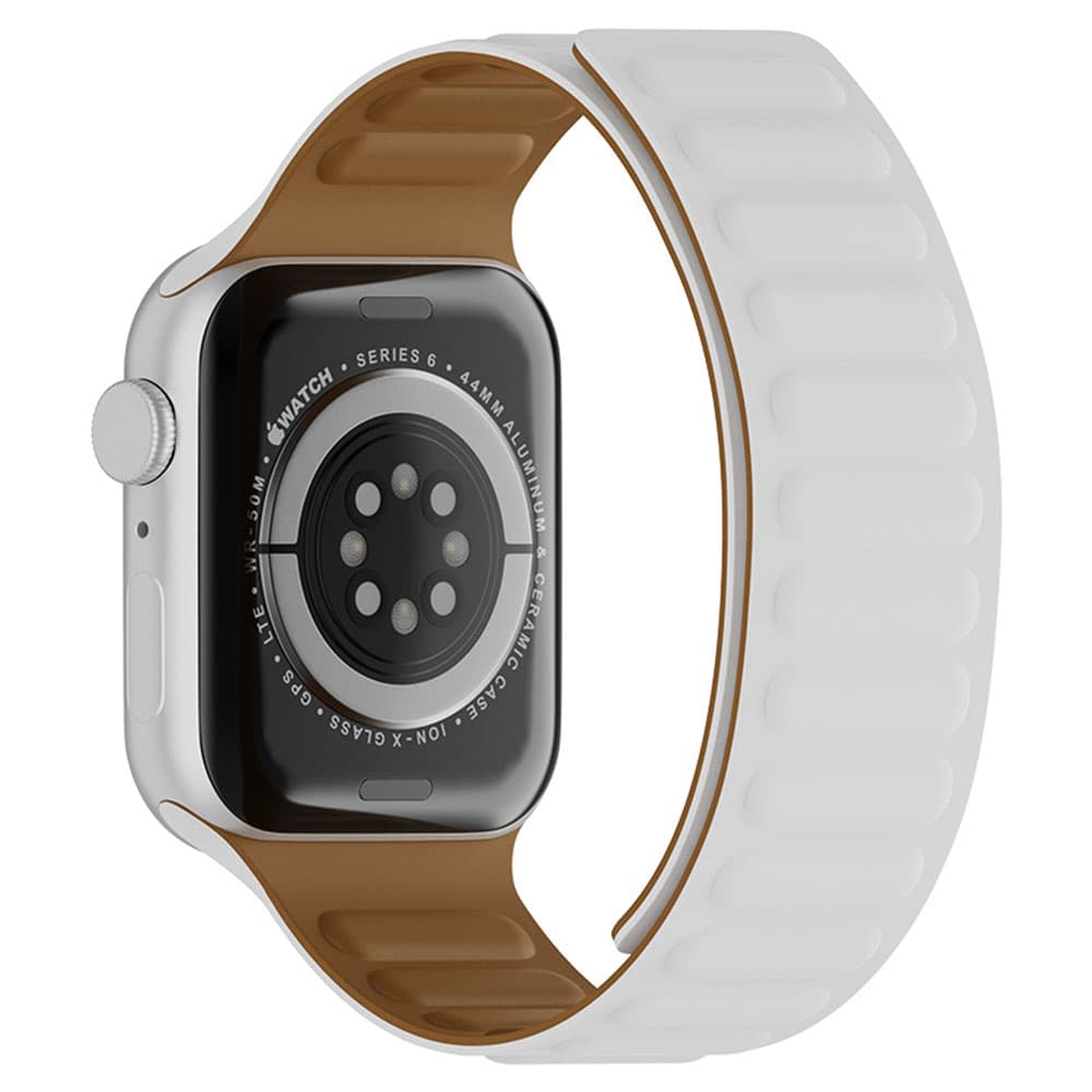 Techsuit - řemínek k hodinkám (W035) - Apple Watch 1/2/3/4/5/6/7/8/9/10/11/SE/SE 2/SE 3 (38/40/41/42mm) - bílý - náhled 2