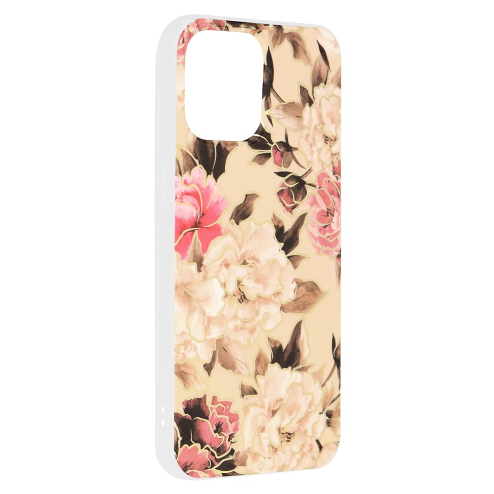 Techsuit Mramorová série iPhone 13 Pro Max Mary Berry Nude - náhled 2