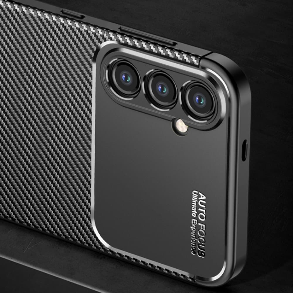 Techsuit CarbonFiber kryt pro Samsung Galaxy S24 černý - náhled 2