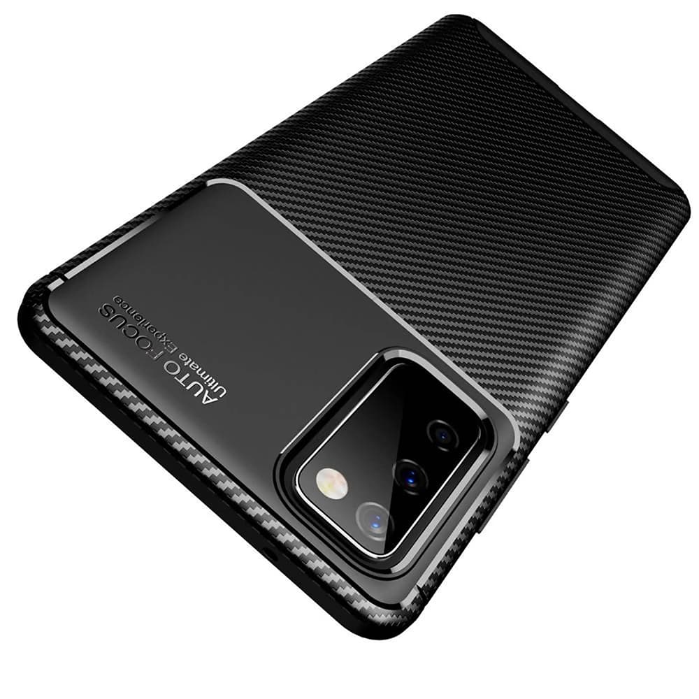 Techsuit CarbonFiber kryt Samsung Galaxy S20 FE 5G Black - náhled 2