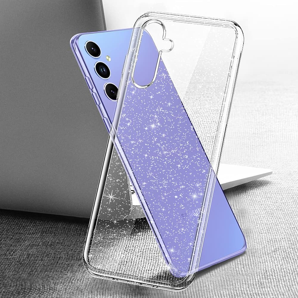 Techsuit SparkleSkin Series Samsung Galaxy A54 Clear - náhled 2