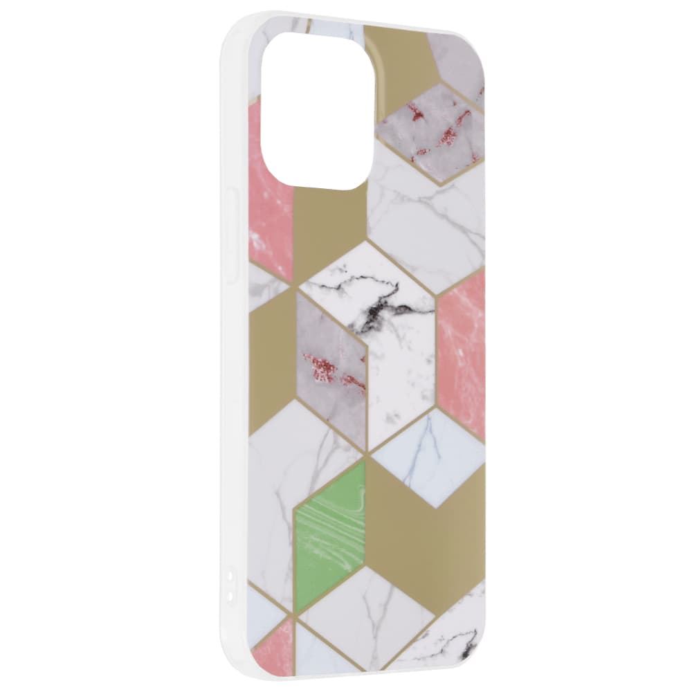 Techsuit Marble Series iPhone 13 Pro Max Fialový Hex - náhled 2