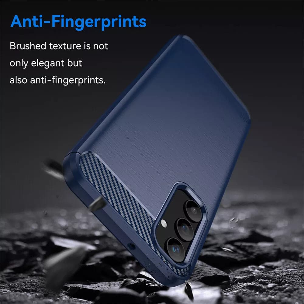 Techsuit Carbon Silicone pouzdro Samsung Galaxy A55 5G Blue - náhled 2