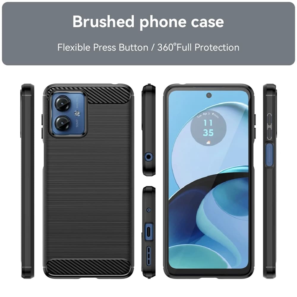 Techsuit Carbon Silicone Motorola Moto G14 Blue - náhled 2