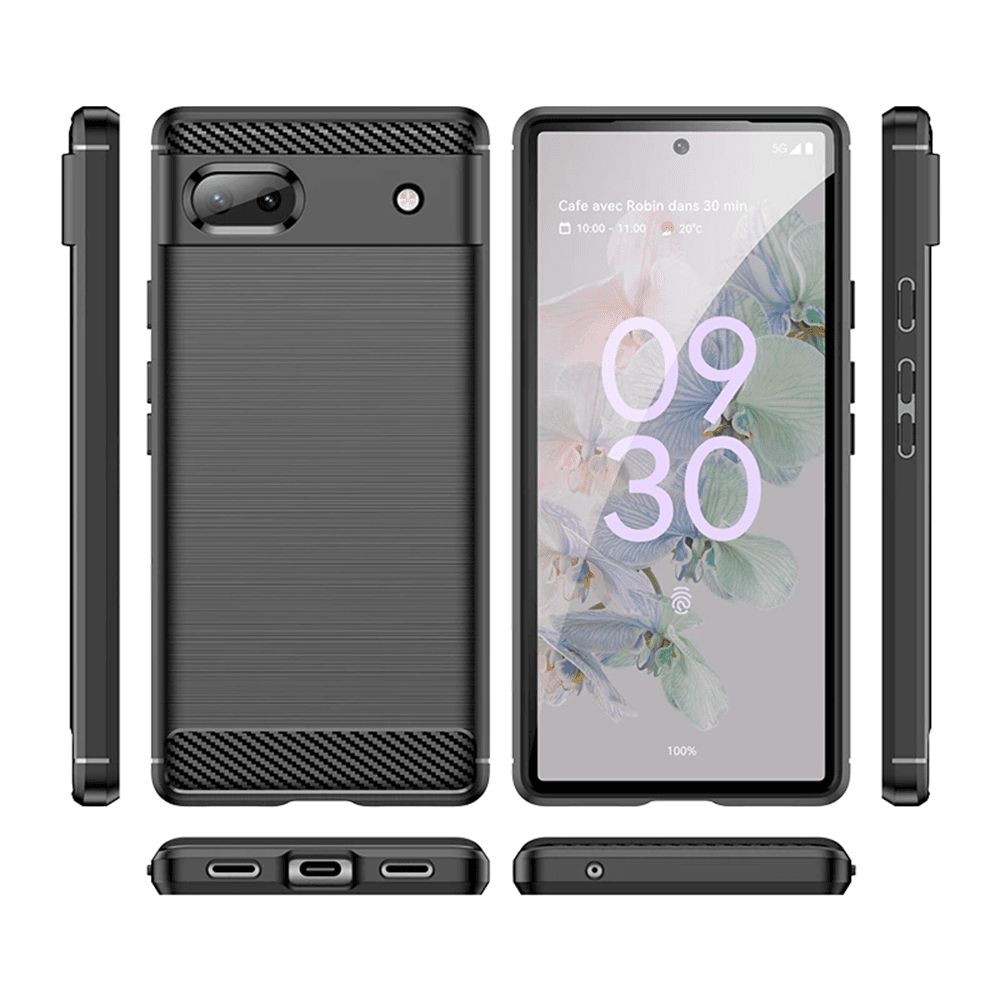 Techsuit Karbon Silikon Google Pixel 6a Černá - náhled 2