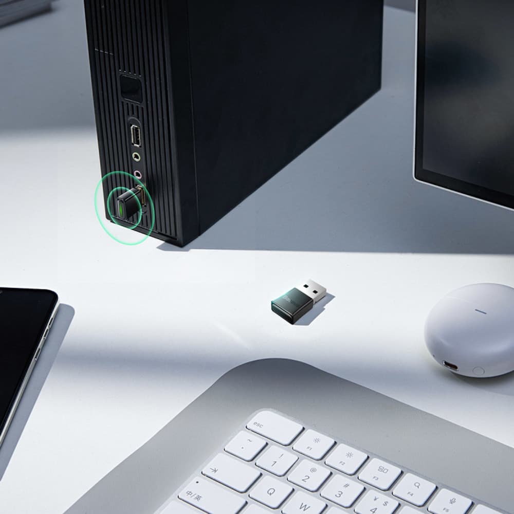 Baseus Bezdrátový adaptér BA07 Bluetooth pro zařízení Černý - náhled 2