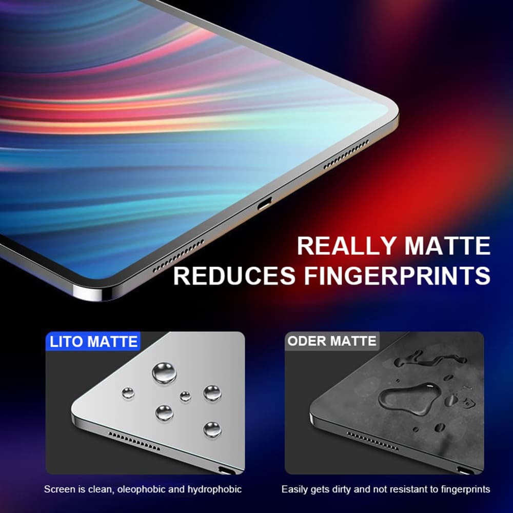 Lito 2.5D Matné Sklo iPad Pro 13 (2024) (2025) Průhledné - náhled 2