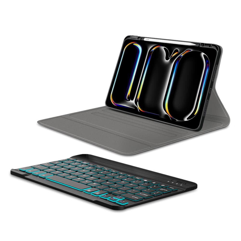 Techsuit CozyTab Pouzdro klávesnice iPad Pro 11 (2024) (2025) Černá - náhled 2