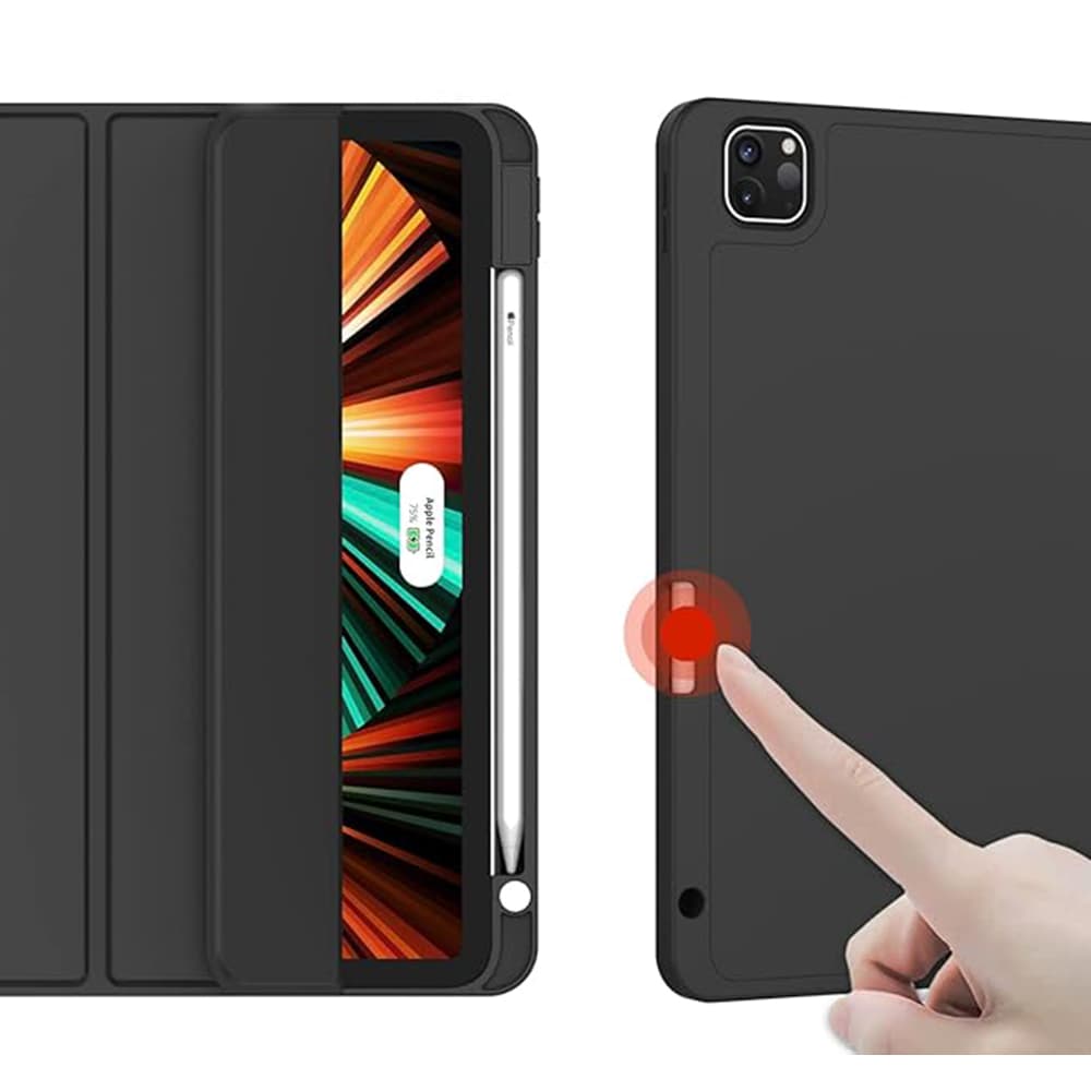 Techsuit Flex Trifold s držákem tužky Xiaomi Pad 6 Pad 6 Pro černý - náhled 2