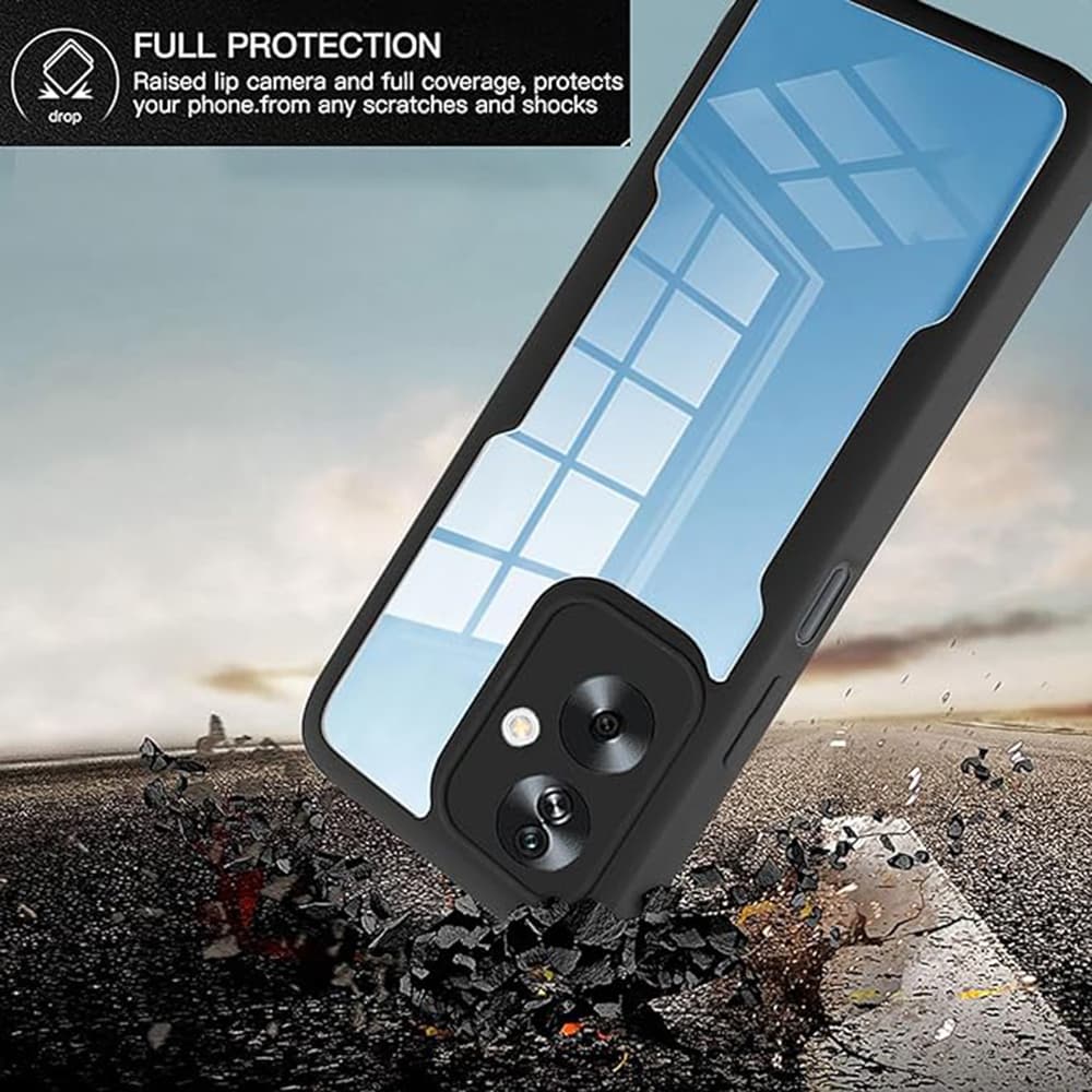 Techsuit ColorVerse 360 Series Screen Protector Oppo A79 OnePlus Nord N30 SE Black - náhled 2