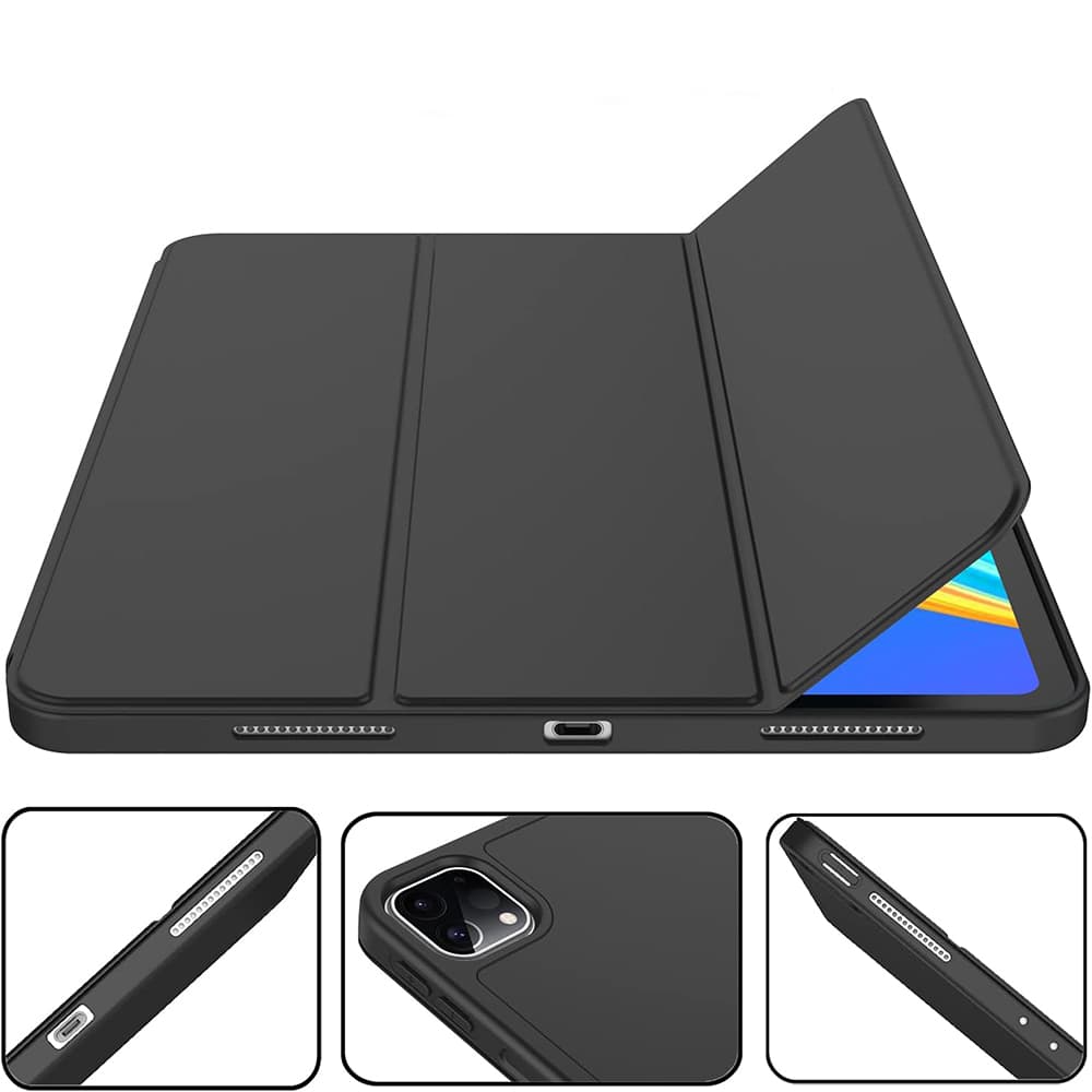 Techsuit Flex Trifold s držákem tužky iPad Pro 12.9 Černá - náhled 2