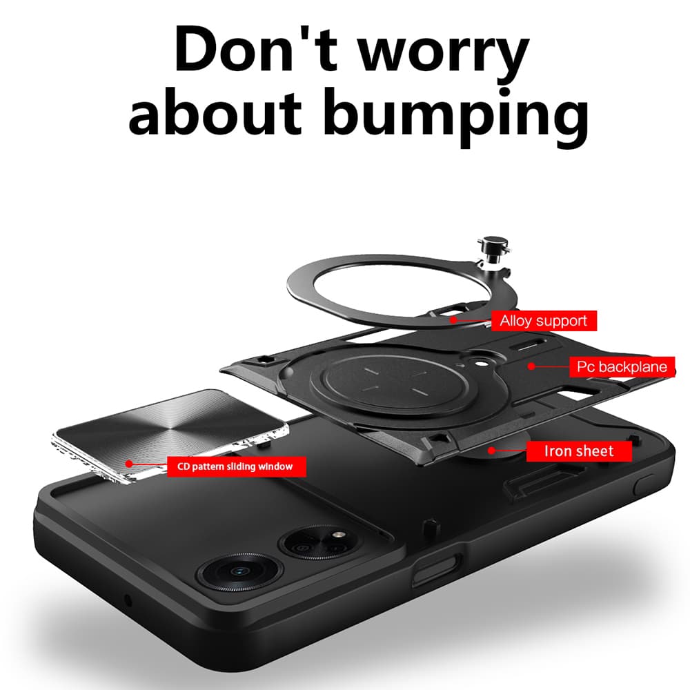 Techsuit CamGuard Pro Oppo A98 5G Černá - náhled 2