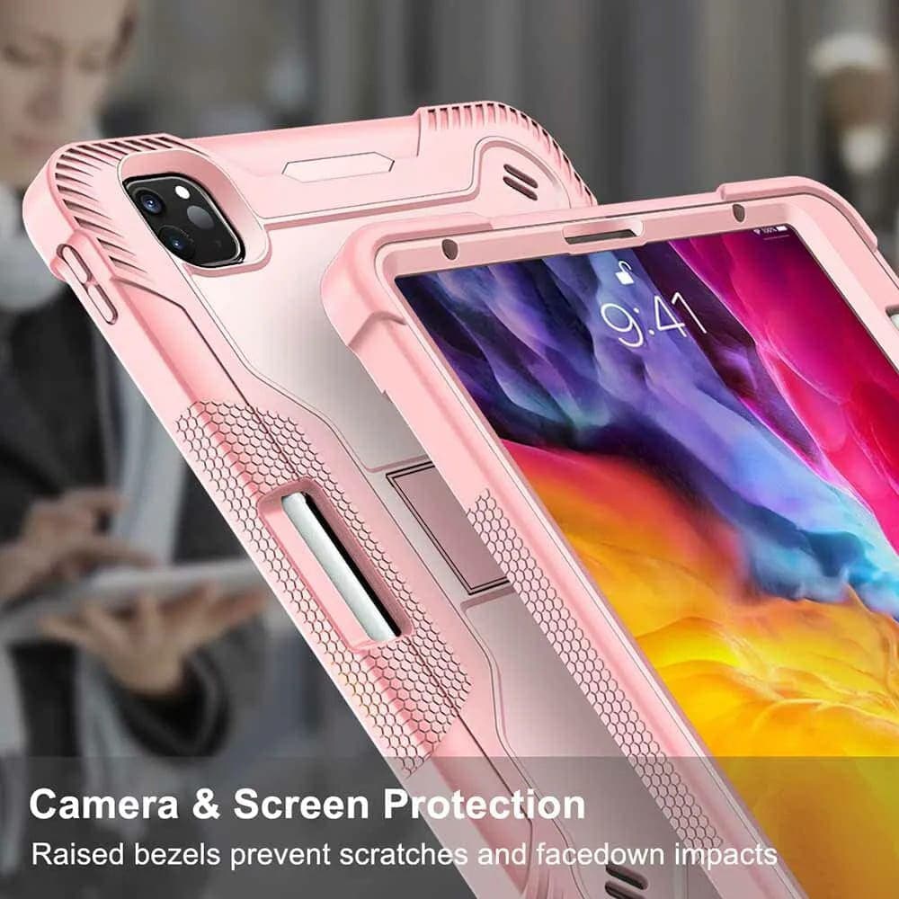 Techsuit Rugged TabShell a ochranné sklo iPad Pro 13 Rose Gold - náhled 2