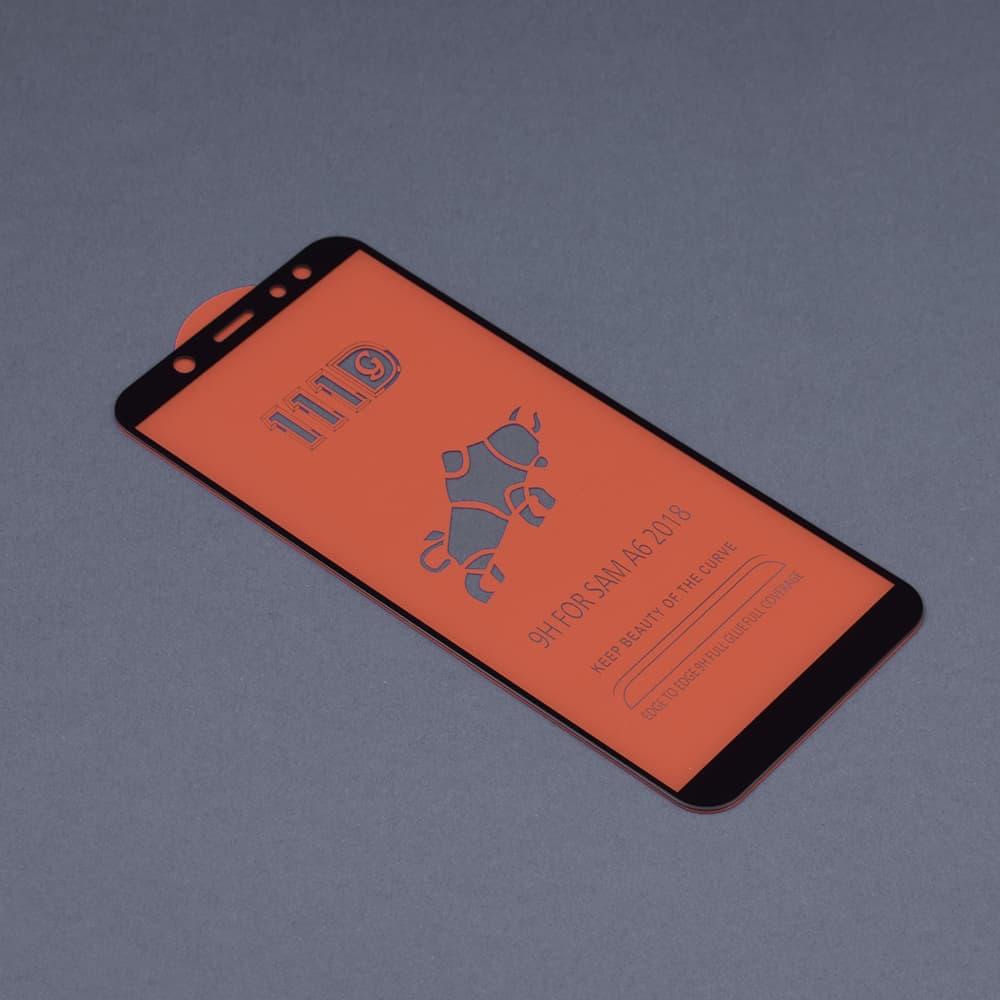 Techsuit 111D Full Cover Full Glue Sklo Samsung Galaxy A6 2018 Černá - náhled 2