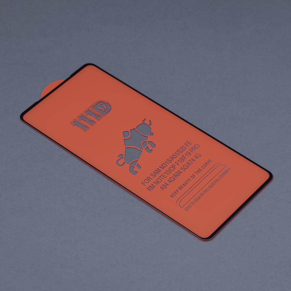 Techsuit - 111D Celoplošné lepené sklo Černé pro Oppo A74 4G - náhled 2