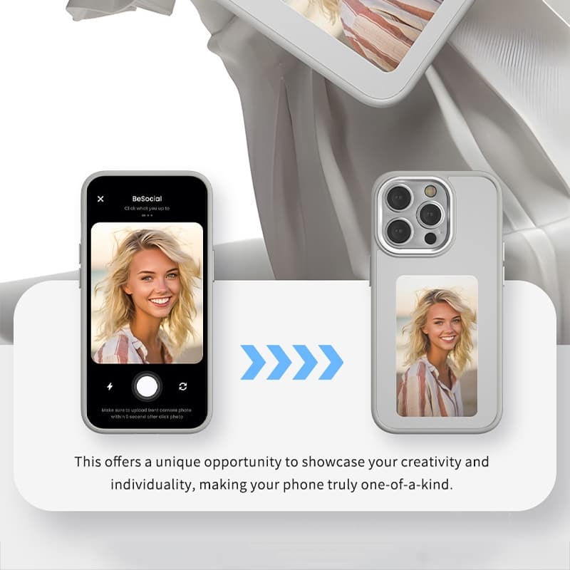 Techsuit Chytrá obrazovka NFC iPhone 15 Černá - náhled 2