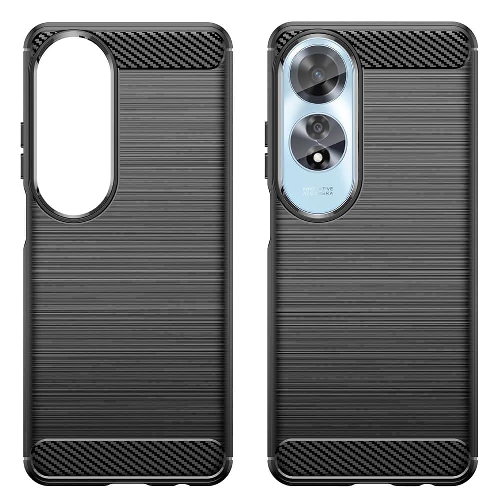 Techsuit Karbon Silikon Oppo A60 4G Black - náhled 2