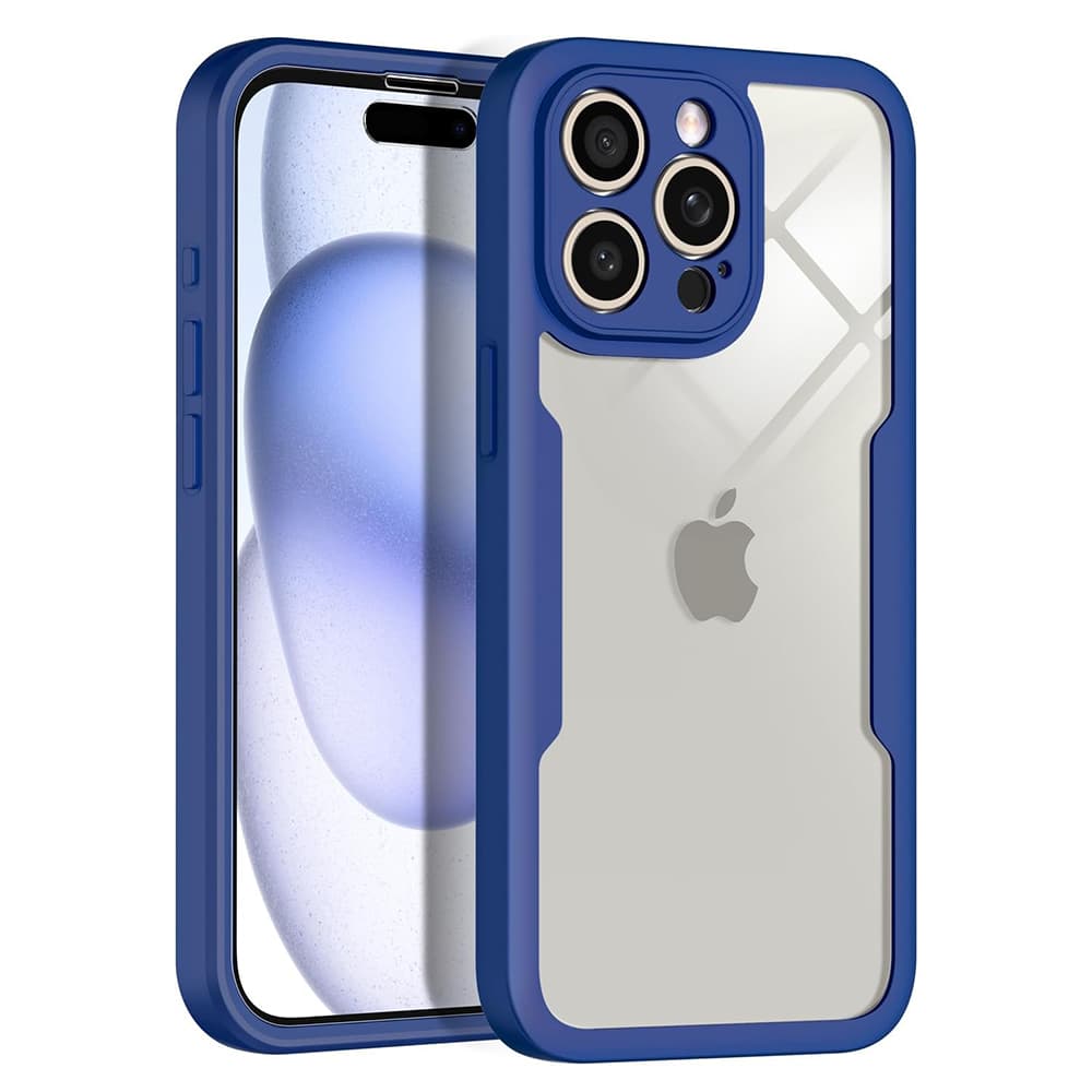 Techsuit ColorVerse 360 Series Ochranné sklo iPhone 16 Pro Max Modrý - náhled 2