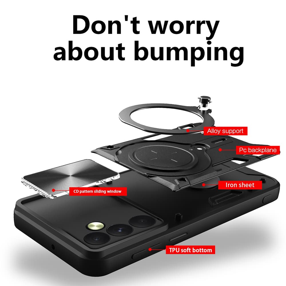 Techsuit CamGuard Pro Oppo Reno12 Fialová - náhled 2