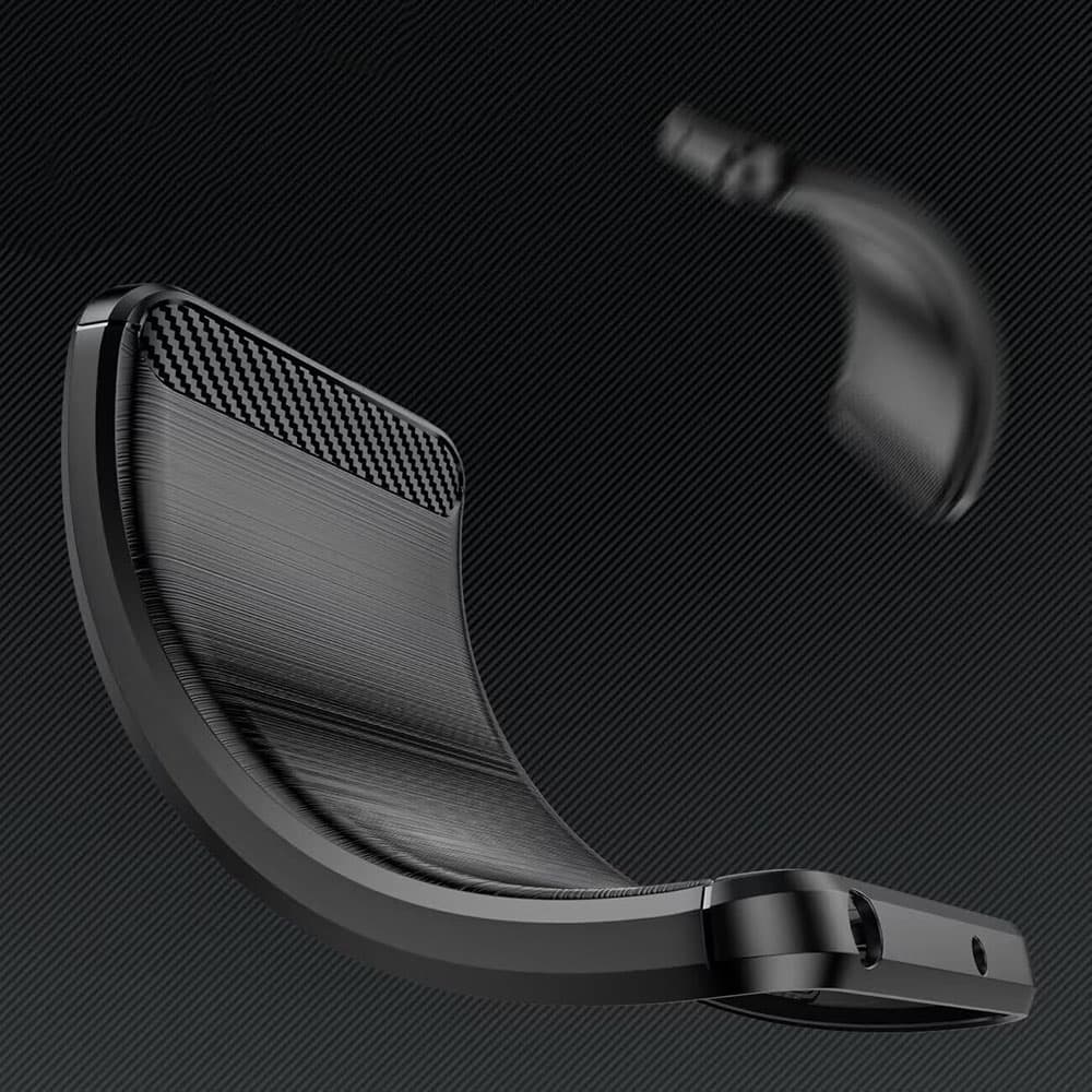 Techsuit Carbon Silicone iPhone 16e Black - náhled 2