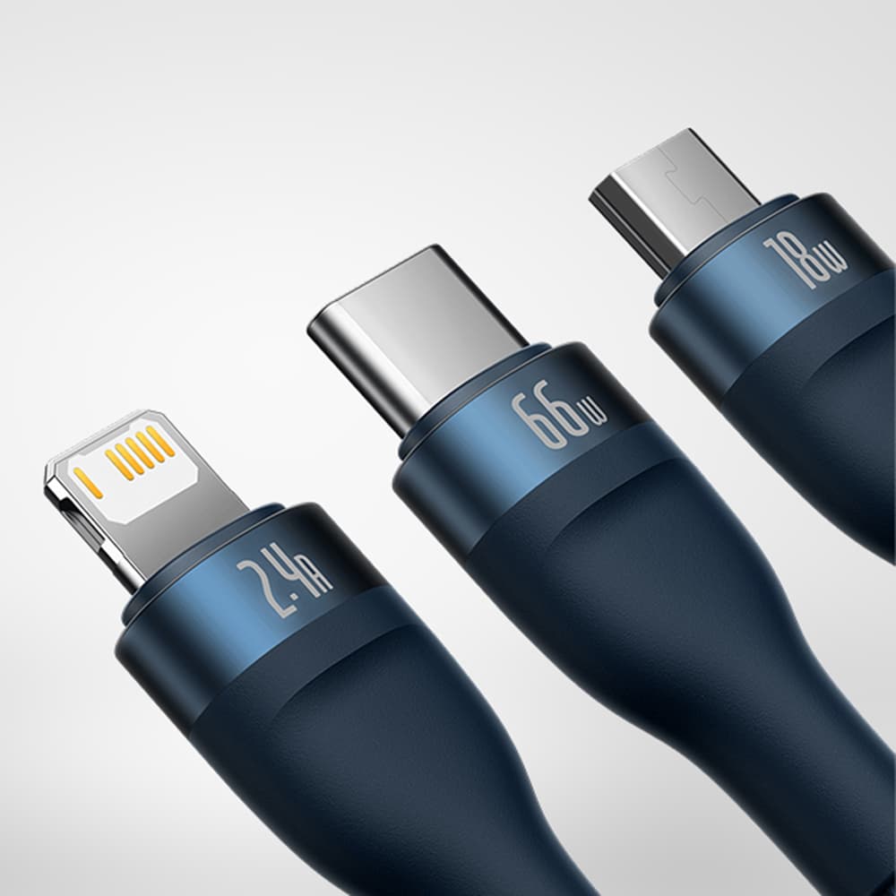 Baseus Data Cable Flash Series 2 CASS040003 66W 1.2m modrý - náhled 2
