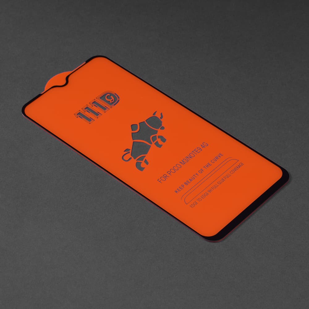 Techsuit 111D Celoplošné lepené sklo Xiaomi Poco M3 Black - náhled 2