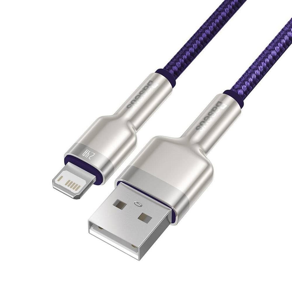 Baseus Cafule Series Metal USB to Lightning kabel 1m Purple - náhled 2