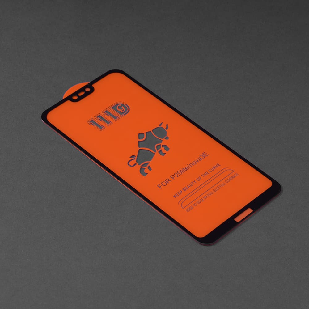 Techsuit 111D Celoplošné Celolepené Sklo Huawei P20 Lite Černé - náhled 2