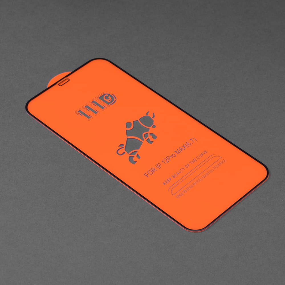 Techsuit 111D Celoplošně lepené sklo iPhone 12 Pro Max Černé - náhled 2
