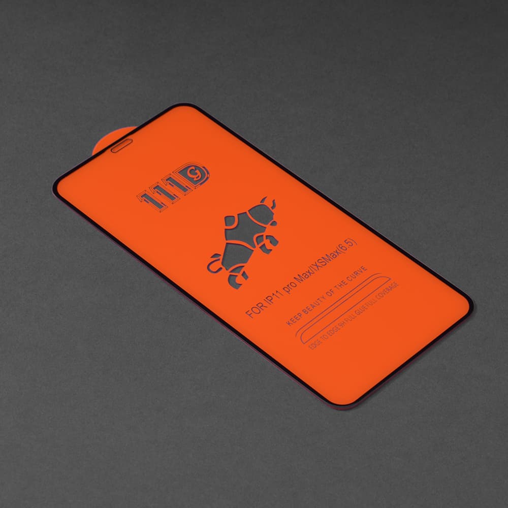 Techsuit 111D Celoplošné Sklo iPhone 11 Pro Max Černé - náhled 2