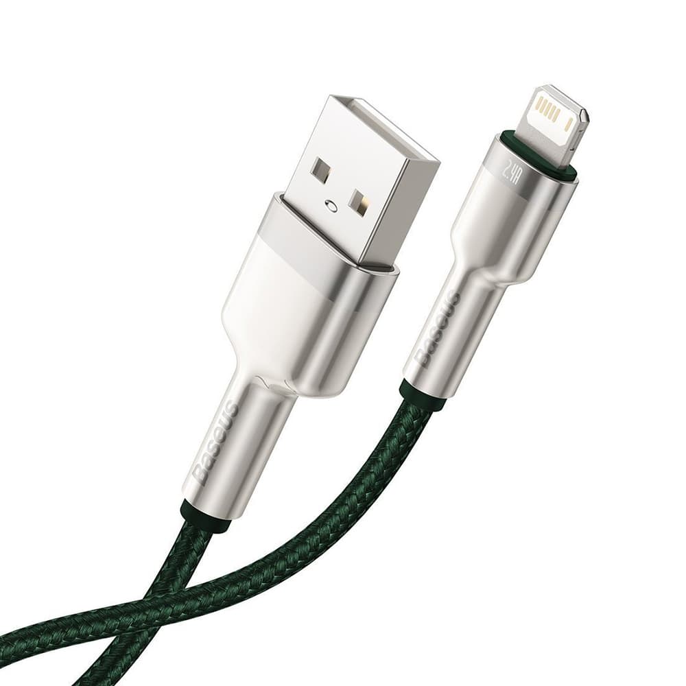 Baseus Cafule datový kabel USB Lightning 2.4A 2m Green - náhled 2