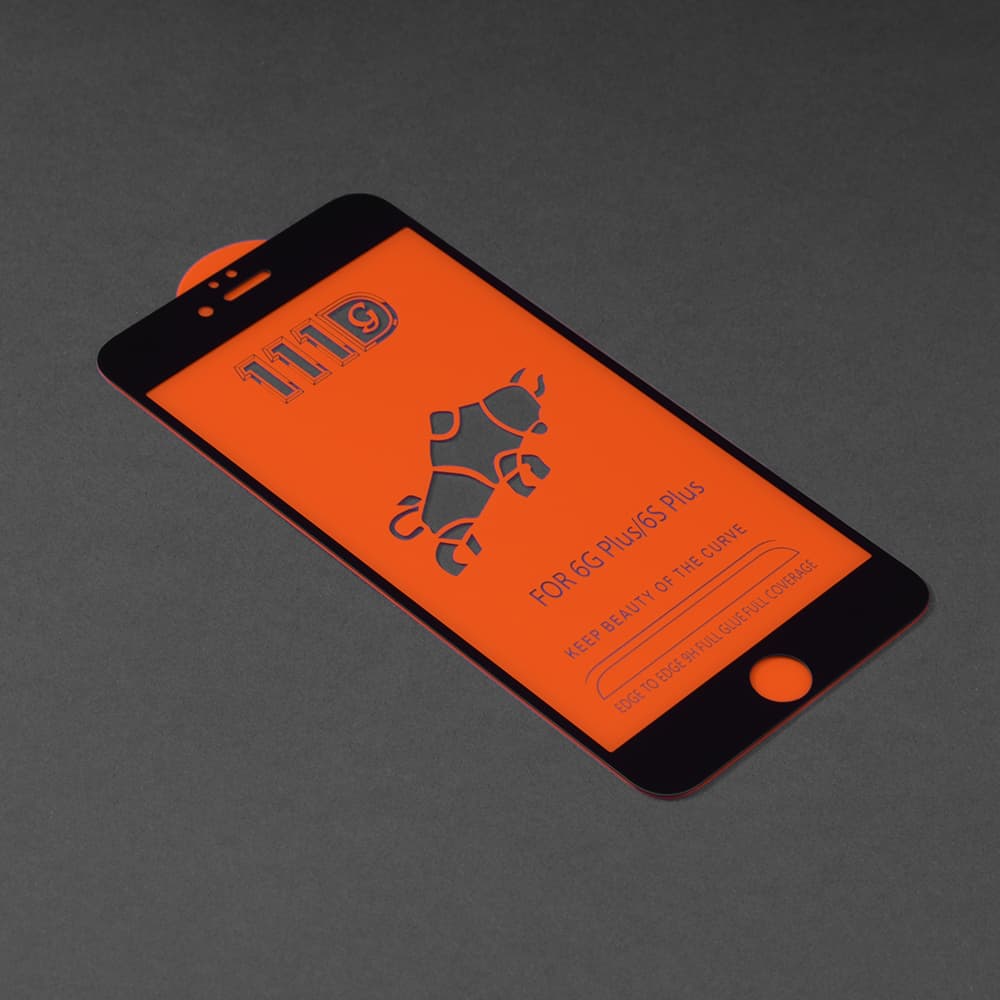 Techsuit 111D Celoplošné sklo iPhone 6 Plus 6s Černé - náhled 2