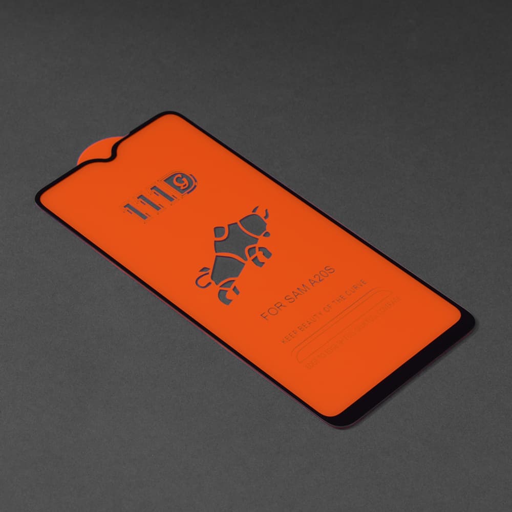 Techsuit 111D Celoplošné Celolepicí sklo Samsung Galaxy A20s Černé - náhled 2