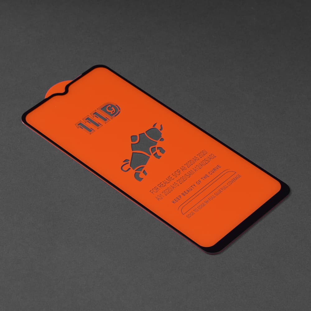Techsuit 111D Celoplošné lepené sklo Samsung Galaxy A02 M02 A12 Černé - náhled 2