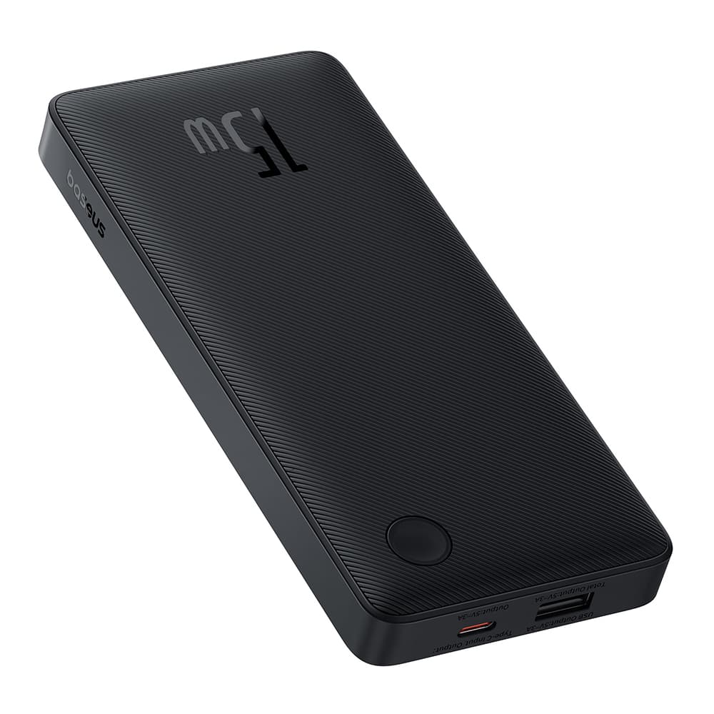 Baseus Power Bank Airpow Lite 10000mAh 15W Type-C s kabelem Cosmic Black - náhled 2