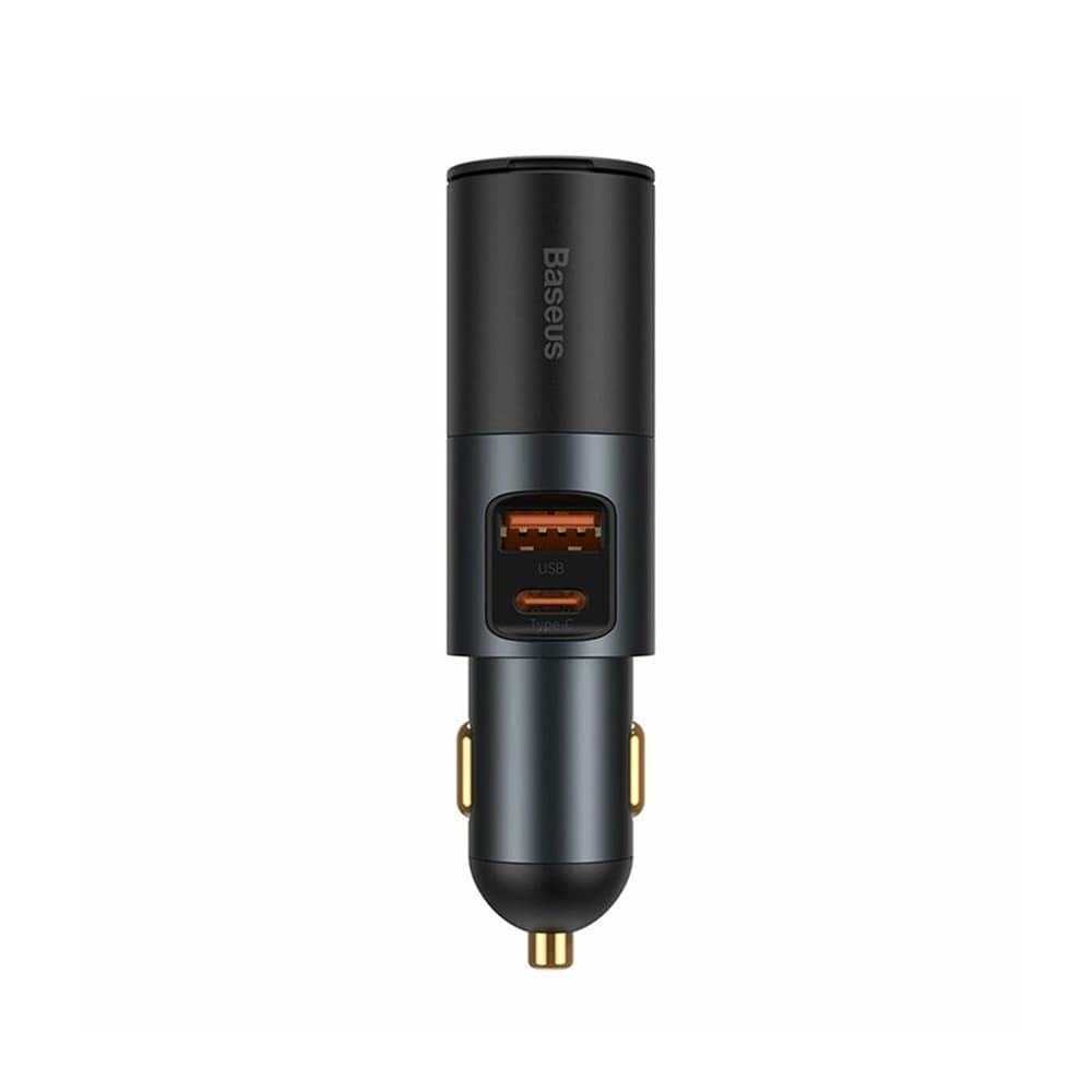 Baseus Autonabíječka s CL rozšířením USB-A Type-C 120W šedá - náhled 2