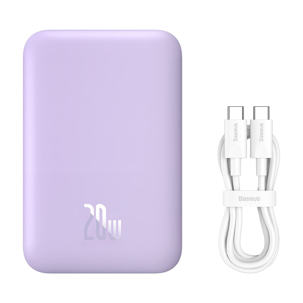 Baseus Power Bank Mini Air 6000mAh MagSafe 20W fialová - náhled 2