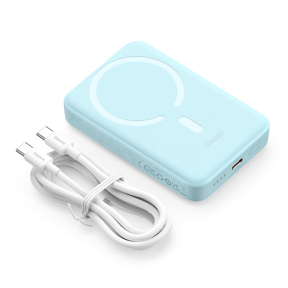 Baseus Power Bank Mini 10000mAh 30W MagSafe USB-C modrá - náhled 2
