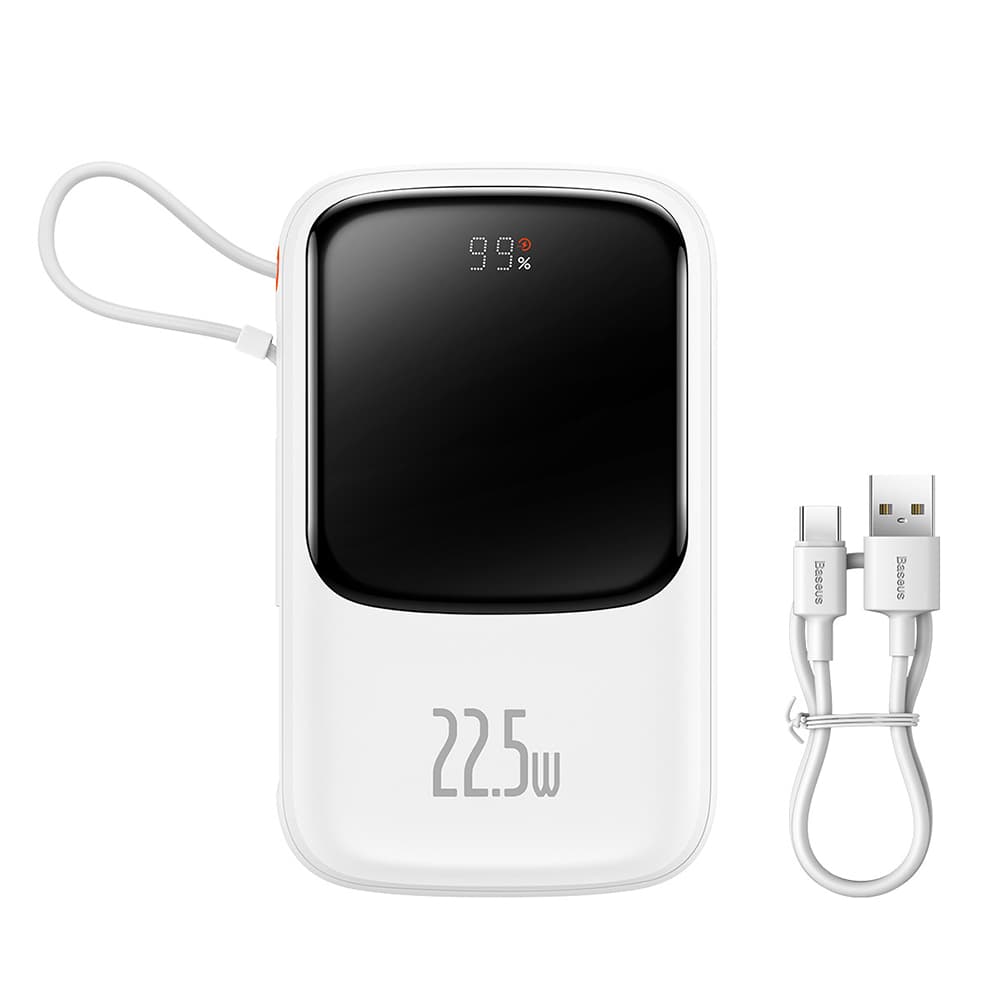 Baseus Power Bank Qpow Pro 10000mAh 22.5W White - náhled 2