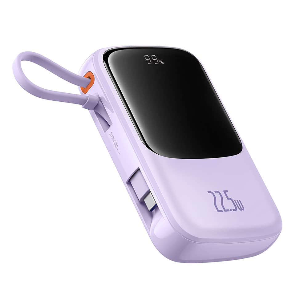 Baseus Powerbanka Qpow Pro+ 10000mAh Kabel Type-C Fialová - náhled 2
